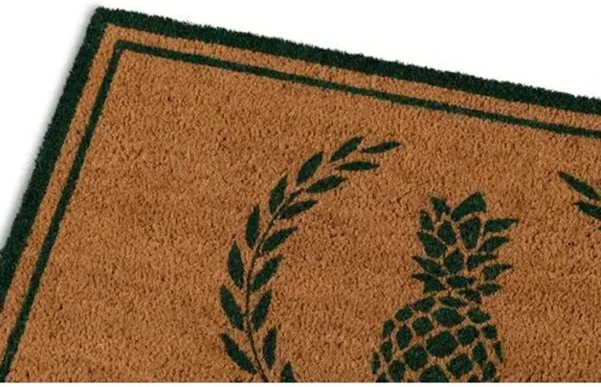 1'6"x2'6" Pineapple Doormat - Green - Erin Gates