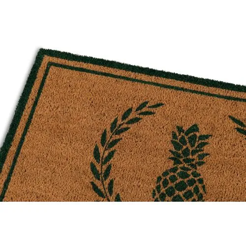 1'6"x2'6" Pineapple Doormat - Green - Erin Gates