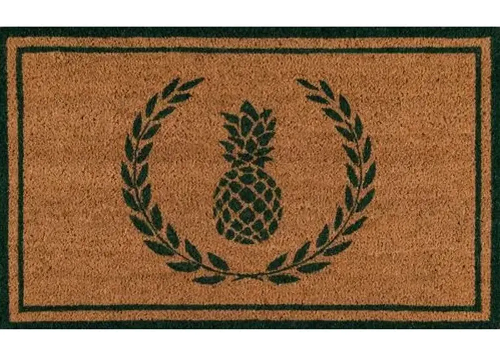 1'6"x2'6" Pineapple Doormat - Green - Erin Gates