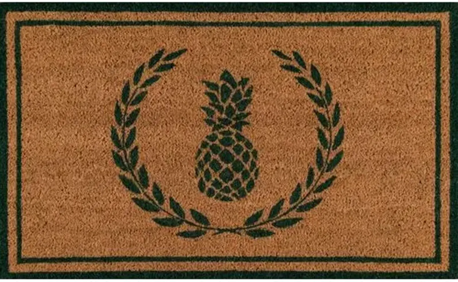 1'6"x2'6" Pineapple Doormat - Green - Erin Gates