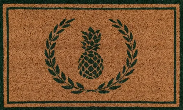 1'6"x2'6" Pineapple Doormat - Green - Erin Gates