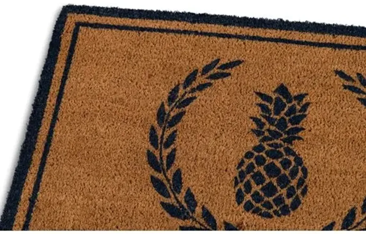 1'6"x2'6" Pineapple Doormat - Navy - Erin Gates - Brown