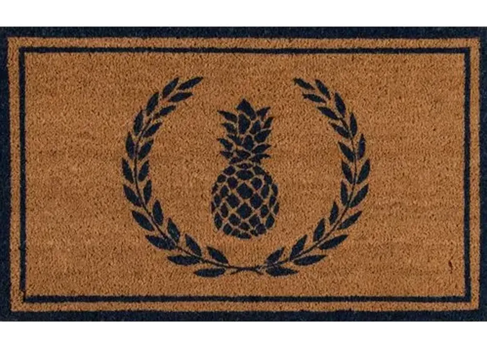 1'6"x2'6" Pineapple Doormat - Navy - Erin Gates - Brown