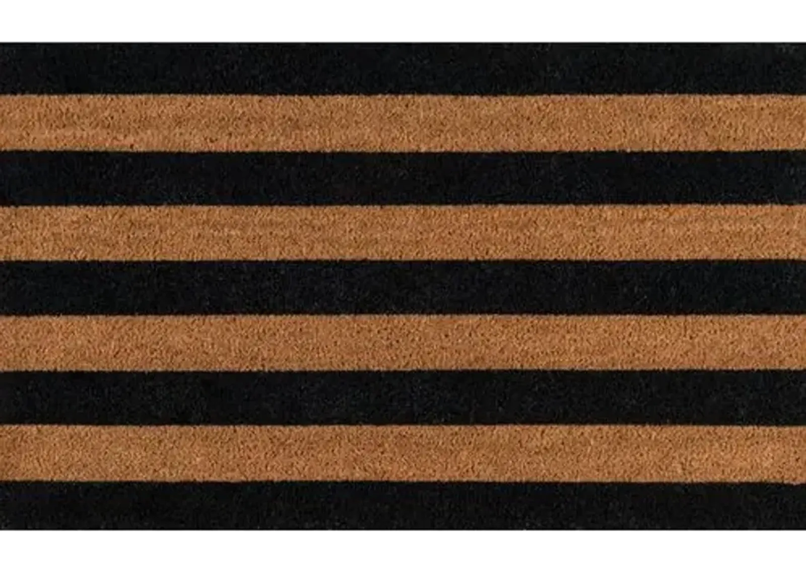 1'6"x2'6" Stripe Doormat - Black - Erin Gates - Brown