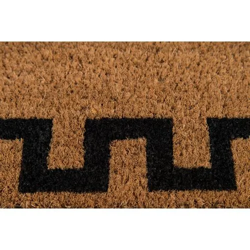 1'6"x2'6" Greek Key Border Doormat - Natural - Erin Gates - Brown