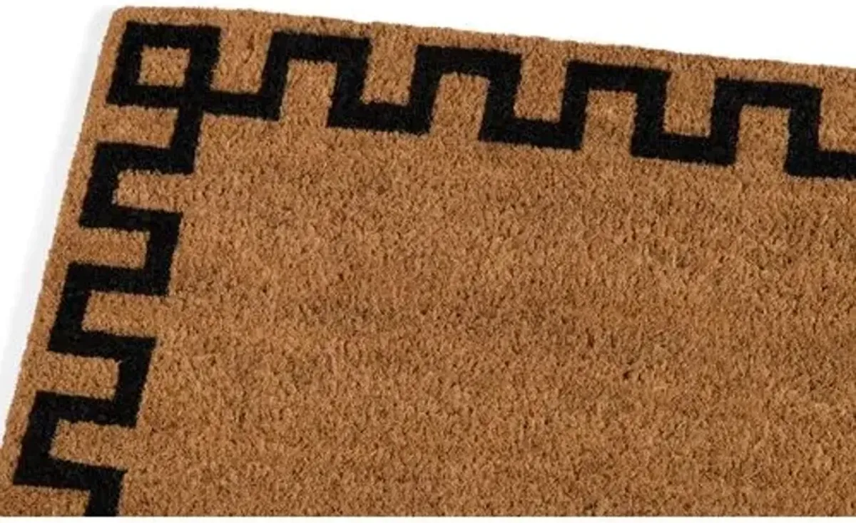 1'6"x2'6" Greek Key Border Doormat - Natural - Erin Gates - Brown