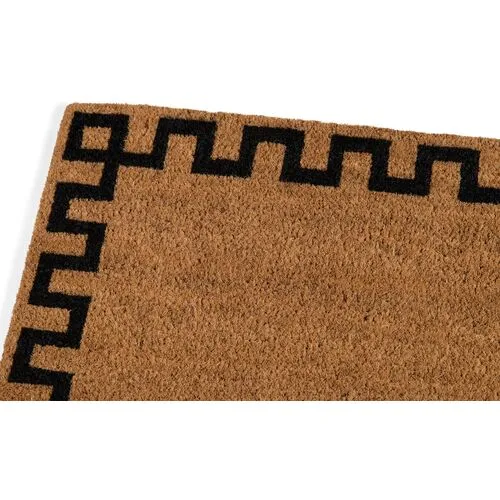 1'6"x2'6" Greek Key Border Doormat - Natural - Erin Gates - Brown