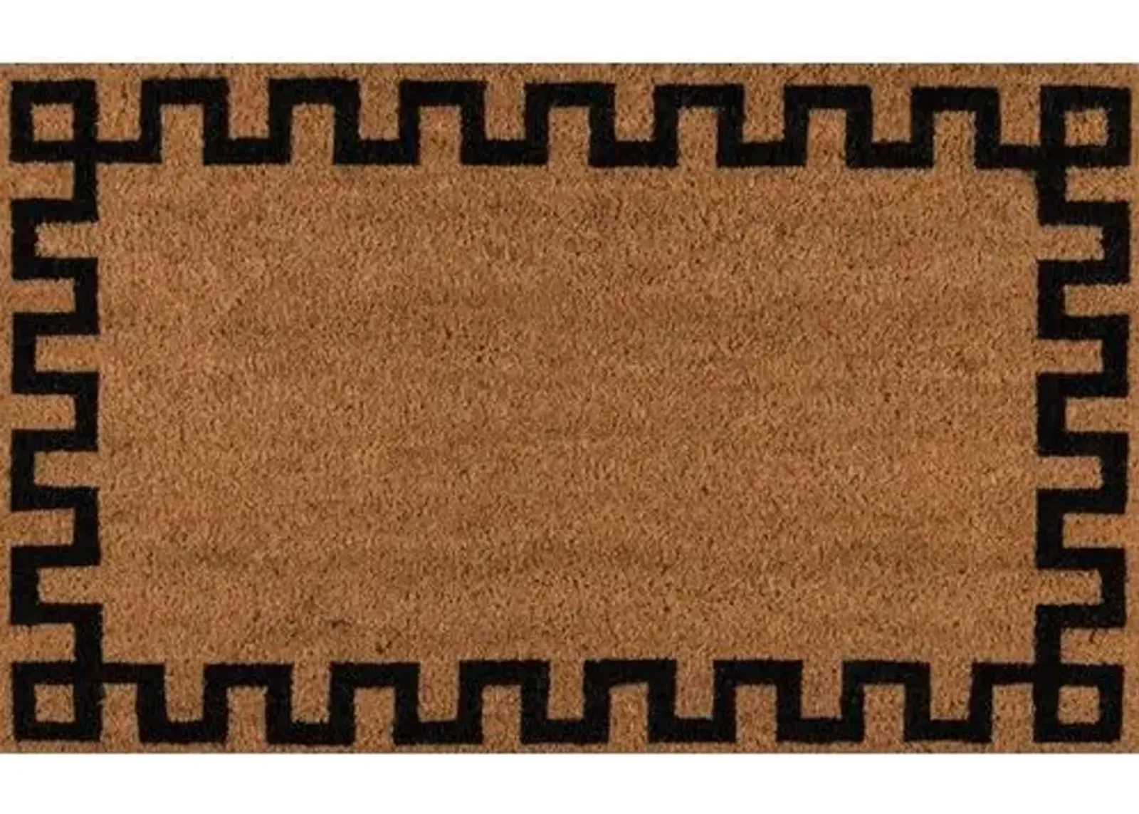 1'6"x2'6" Greek Key Border Doormat - Natural - Erin Gates - Brown