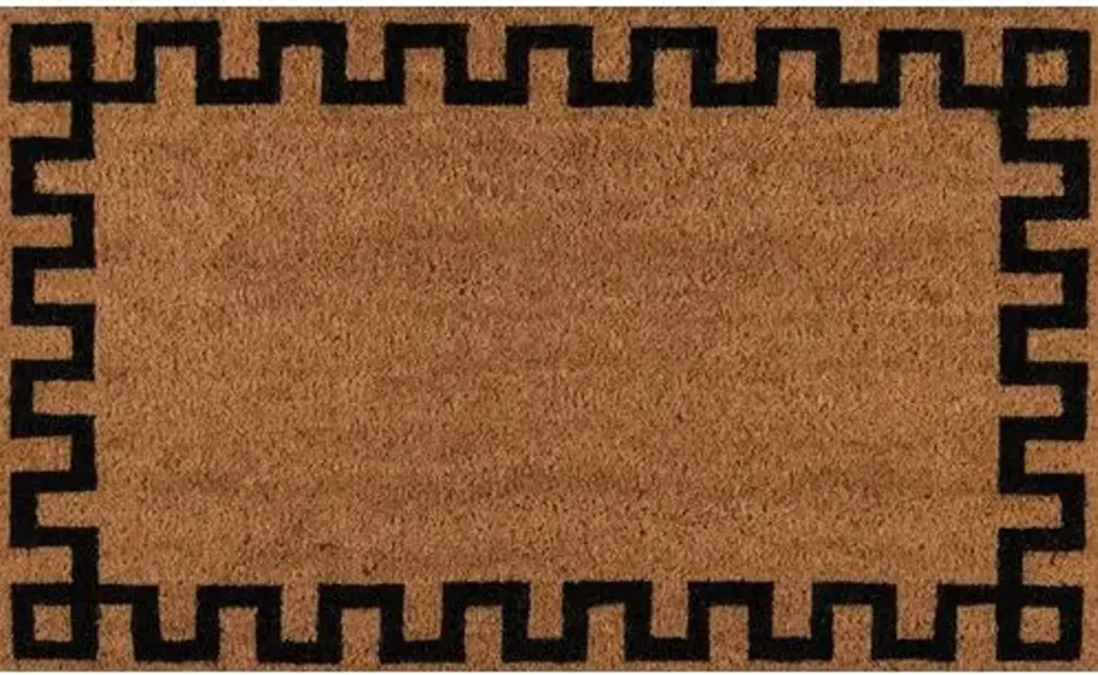 1'6"x2'6" Greek Key Border Doormat - Natural - Erin Gates - Brown