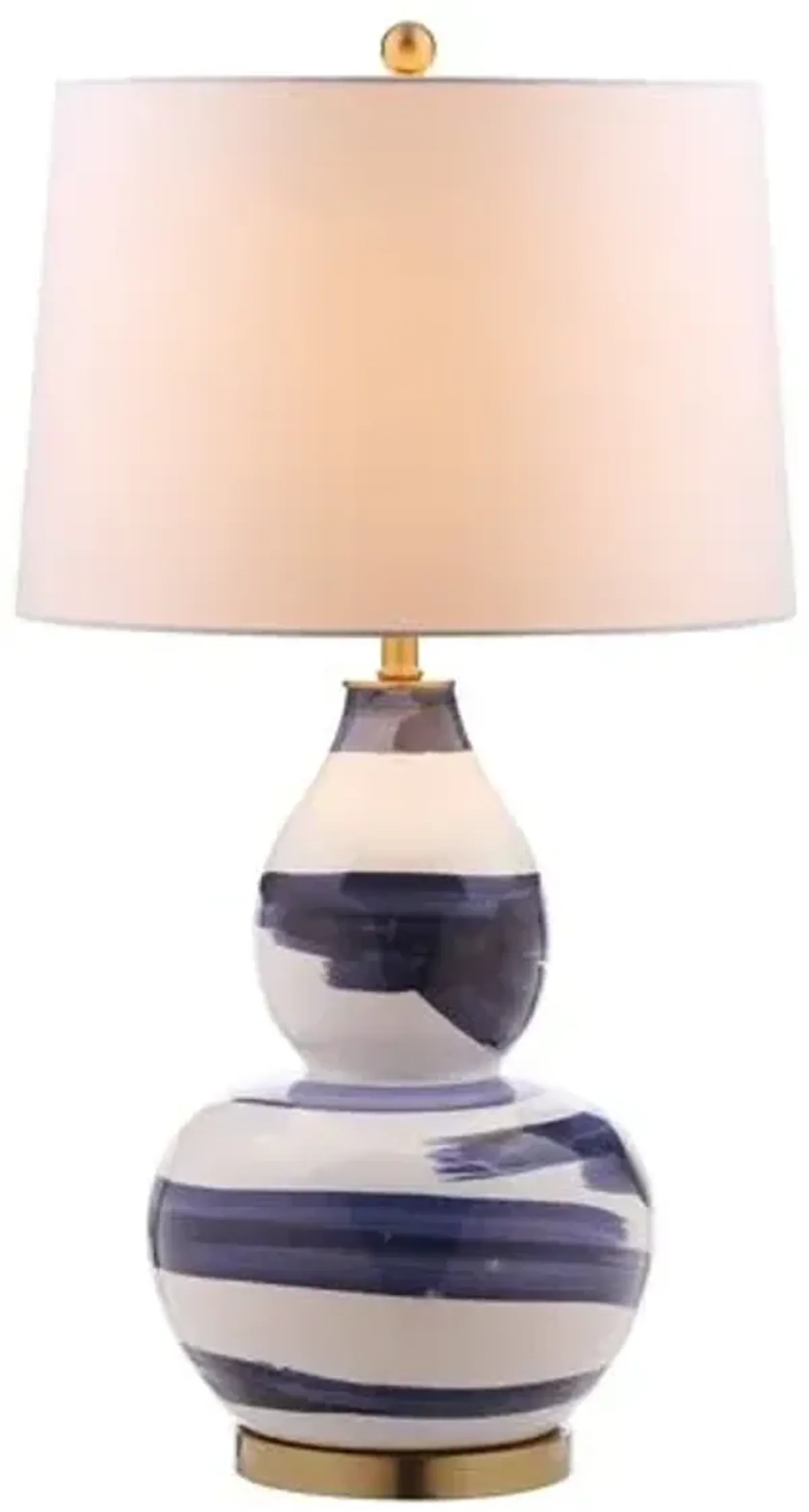 Riley Table Lamp - Blue/White