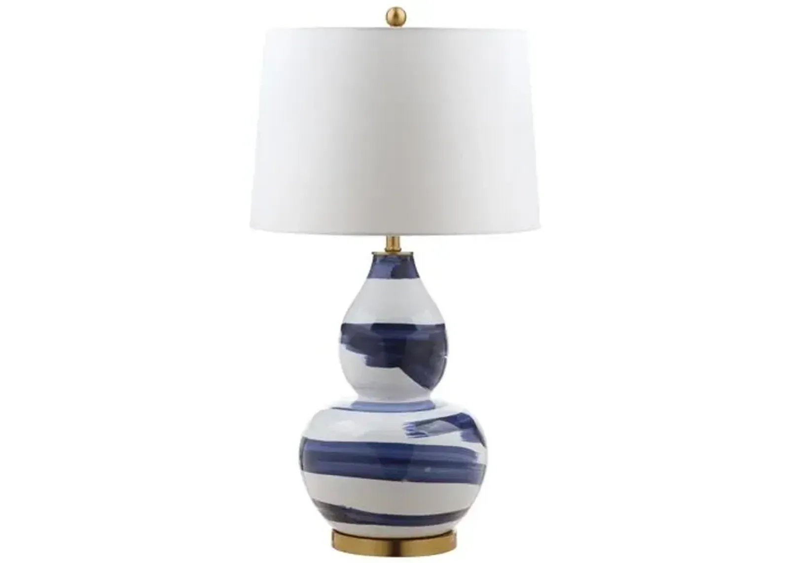 Riley Table Lamp - Blue/White