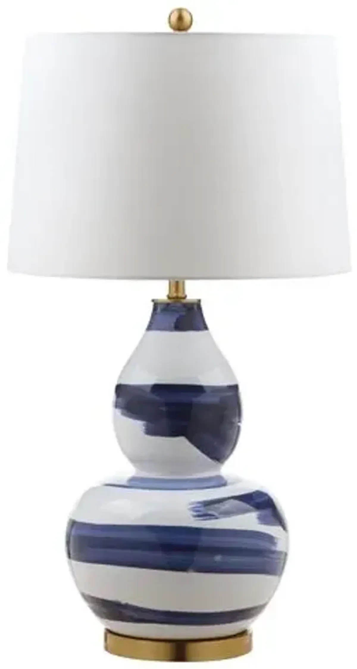 Riley Table Lamp - Blue/White