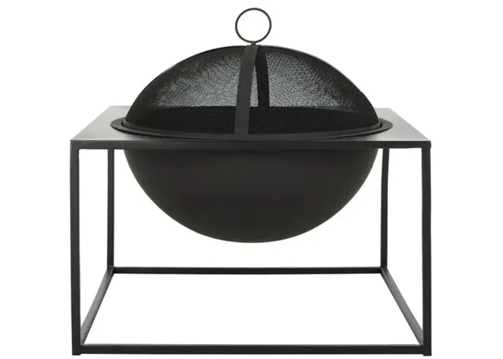 Leros Outdoor Fire Pit - Black