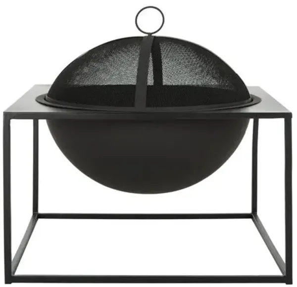 Leros Outdoor Fire Pit - Black