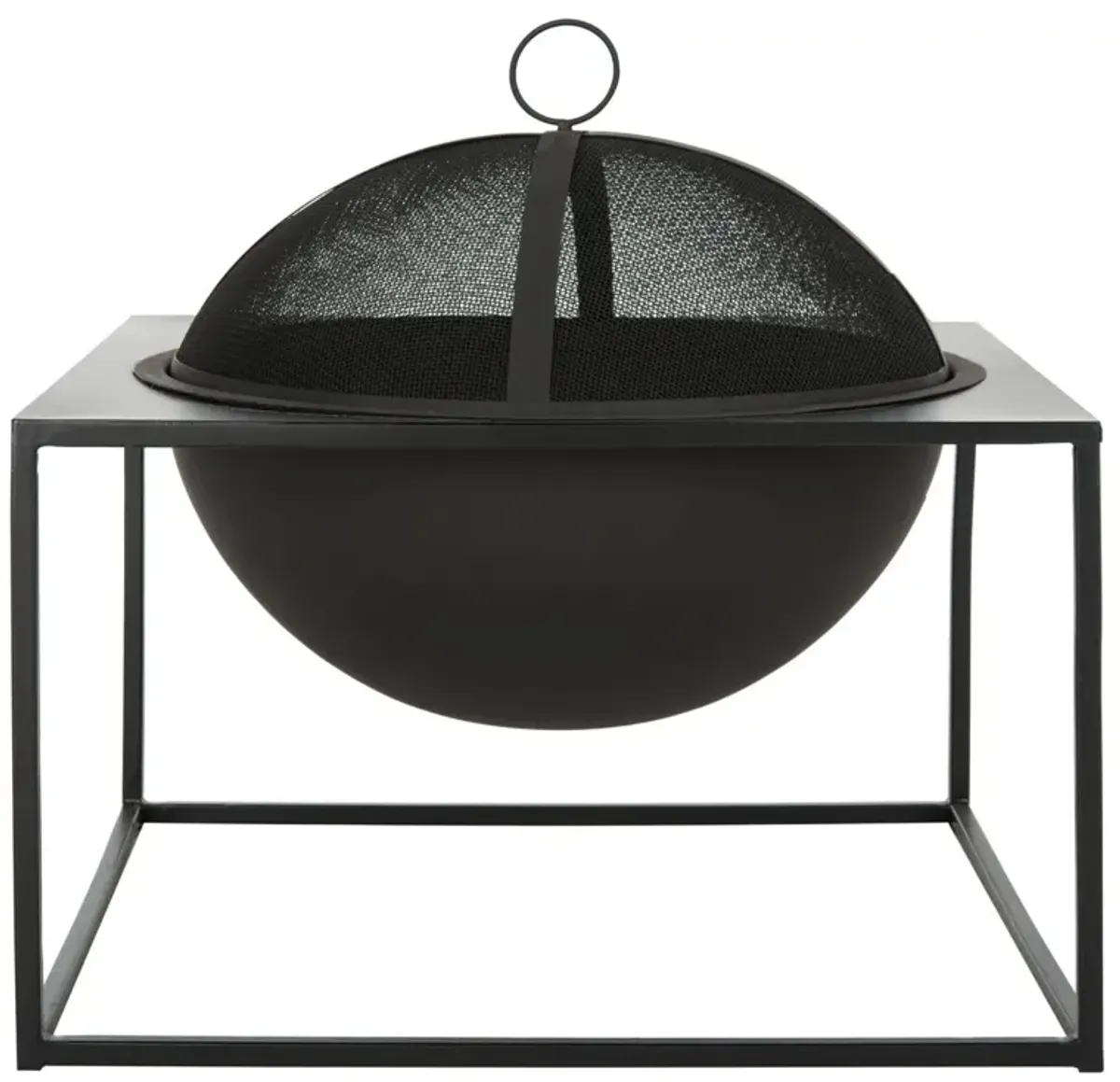 Leros Fire Pit, Black