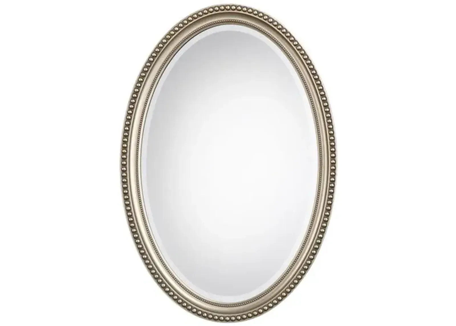 Geneva Oval Wall Mirror - Silver