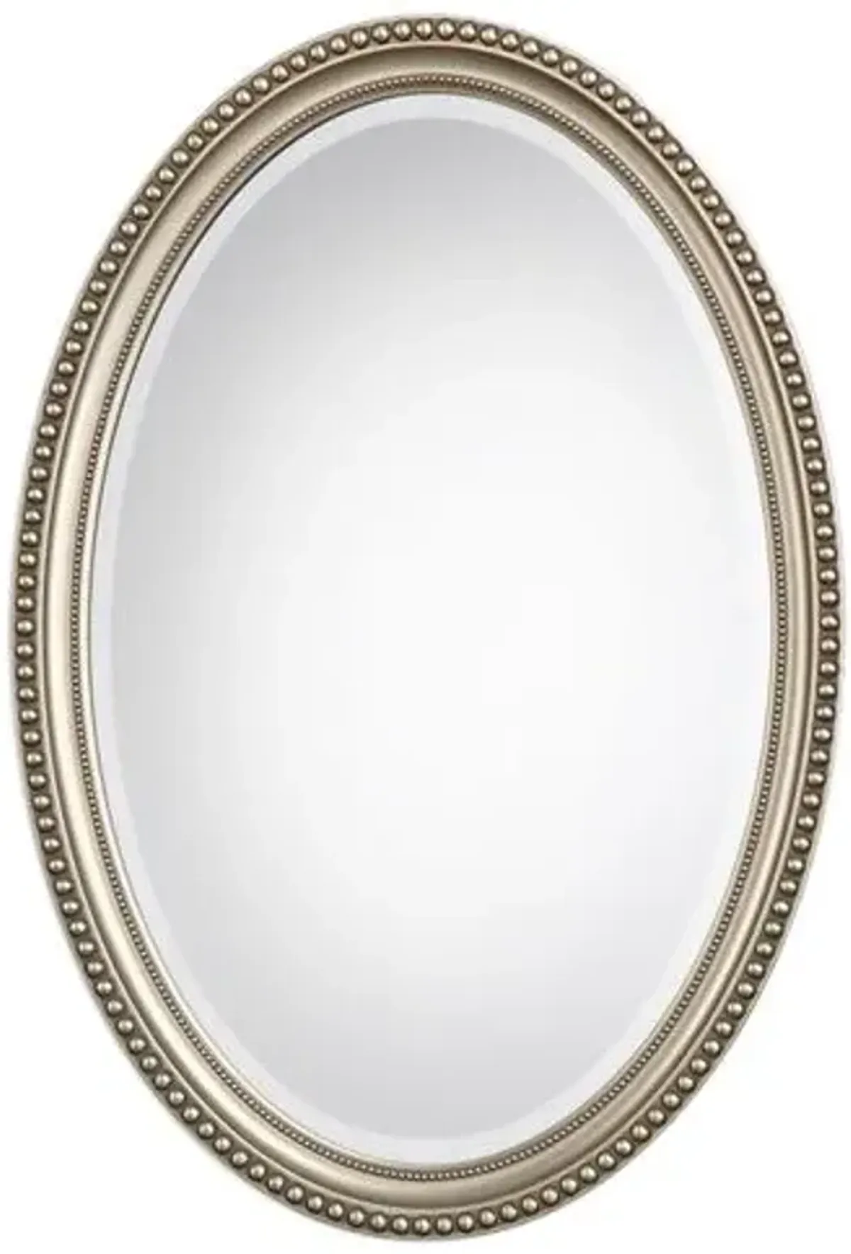 Geneva Oval Wall Mirror - Silver