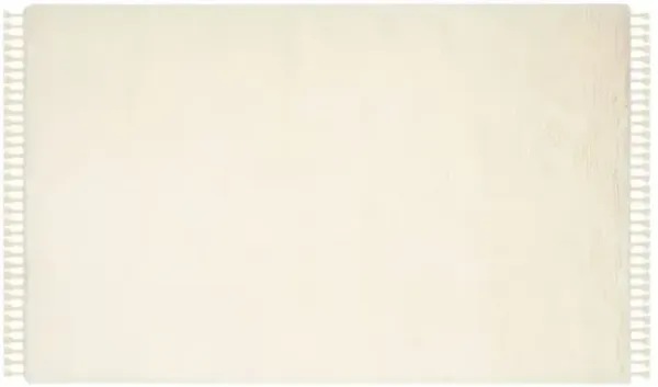 Casablanca Hand-Knotted Rug - Ivory - White - White