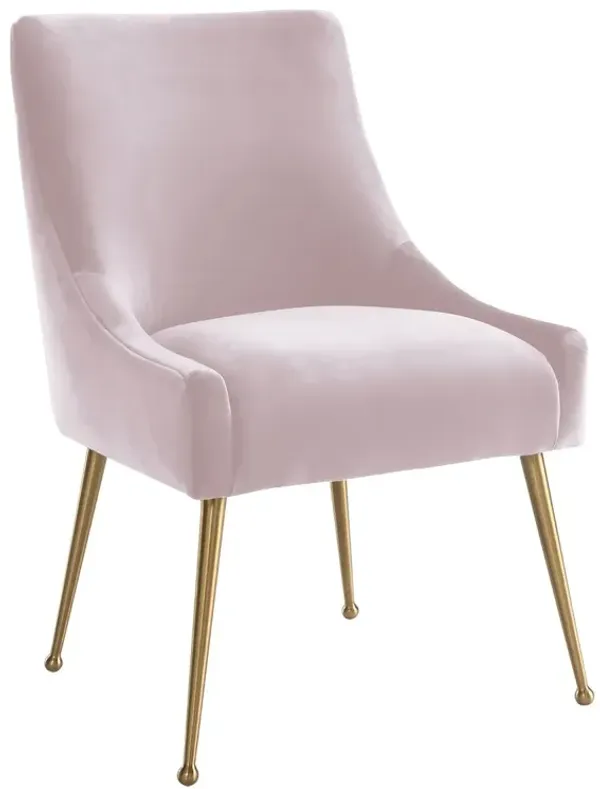 Georgia Side Chair, Blush Velvet