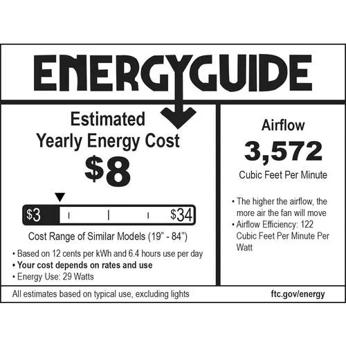 Simple Ceiling Fan - Flat White - 3 Blades - 3 Blades, Hardwired, Hand-Held Remote Control