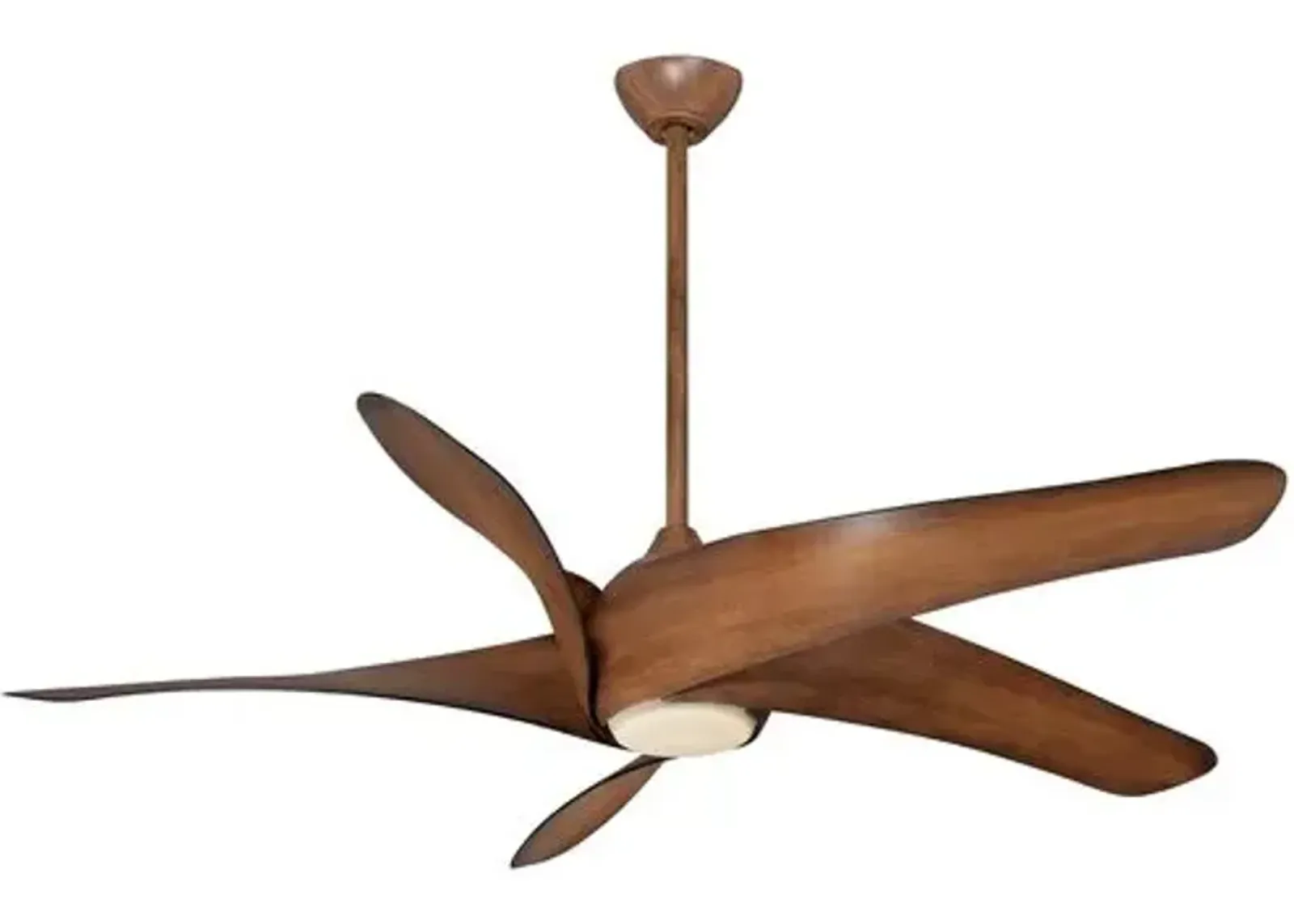 Artemis XL5 LED Ceiling Fan - Distressed Koa - Brown, Hardwired