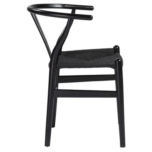 Set of 2 Nina Side Chairs - Black