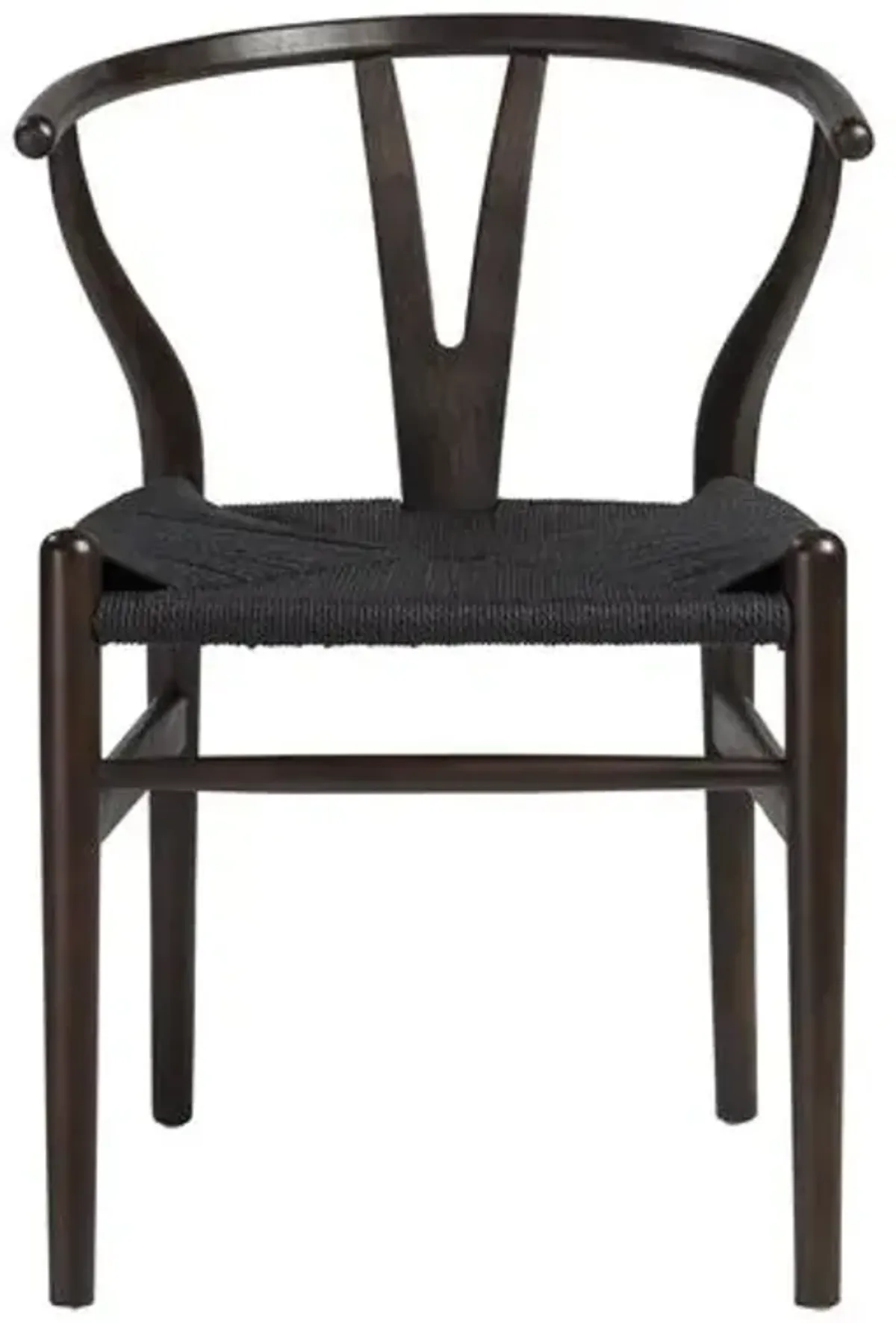 Set of 2 Nina Side Chairs - Walnut/Black