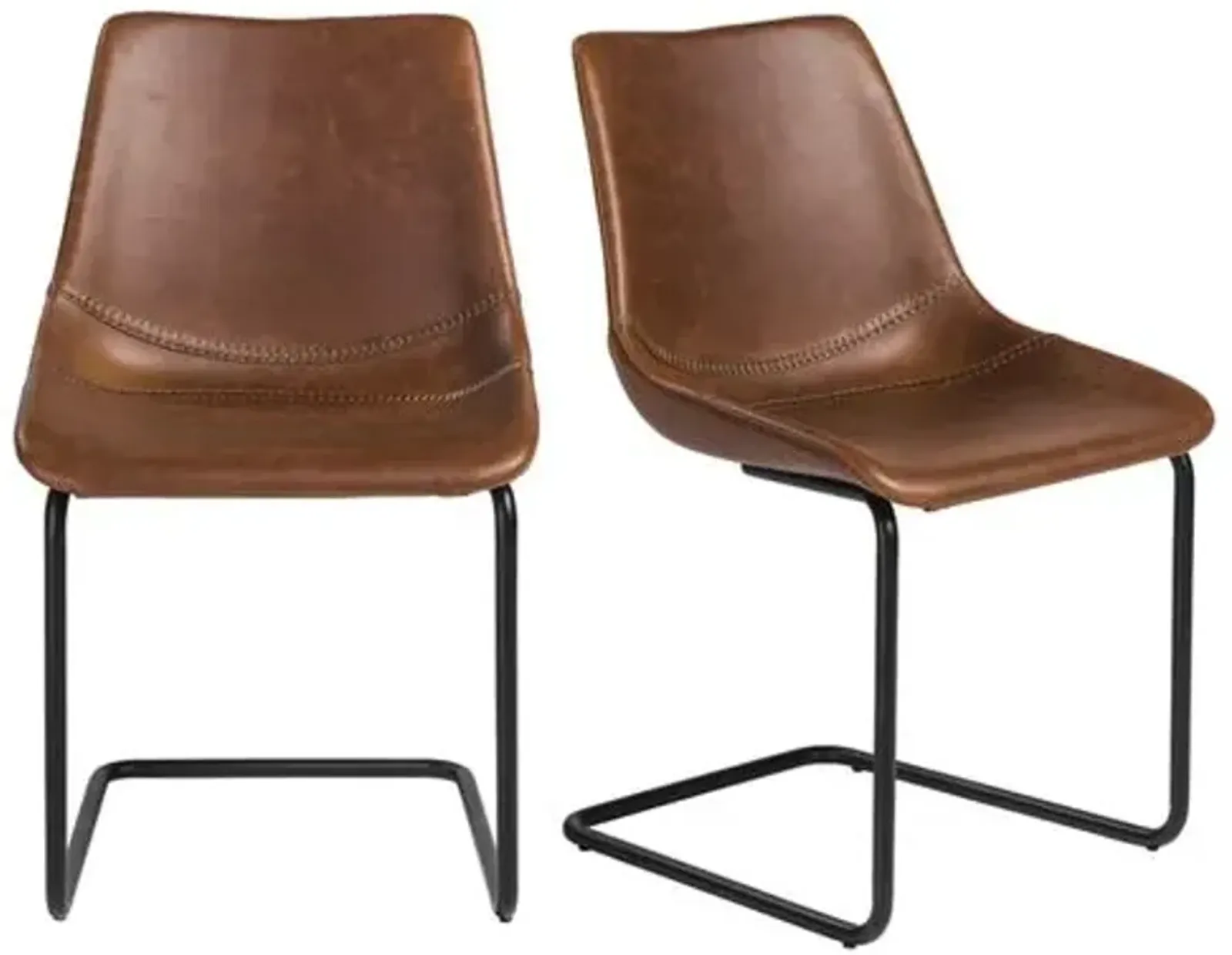 Set of 2 Ryan Side Chairs - Dark Brown