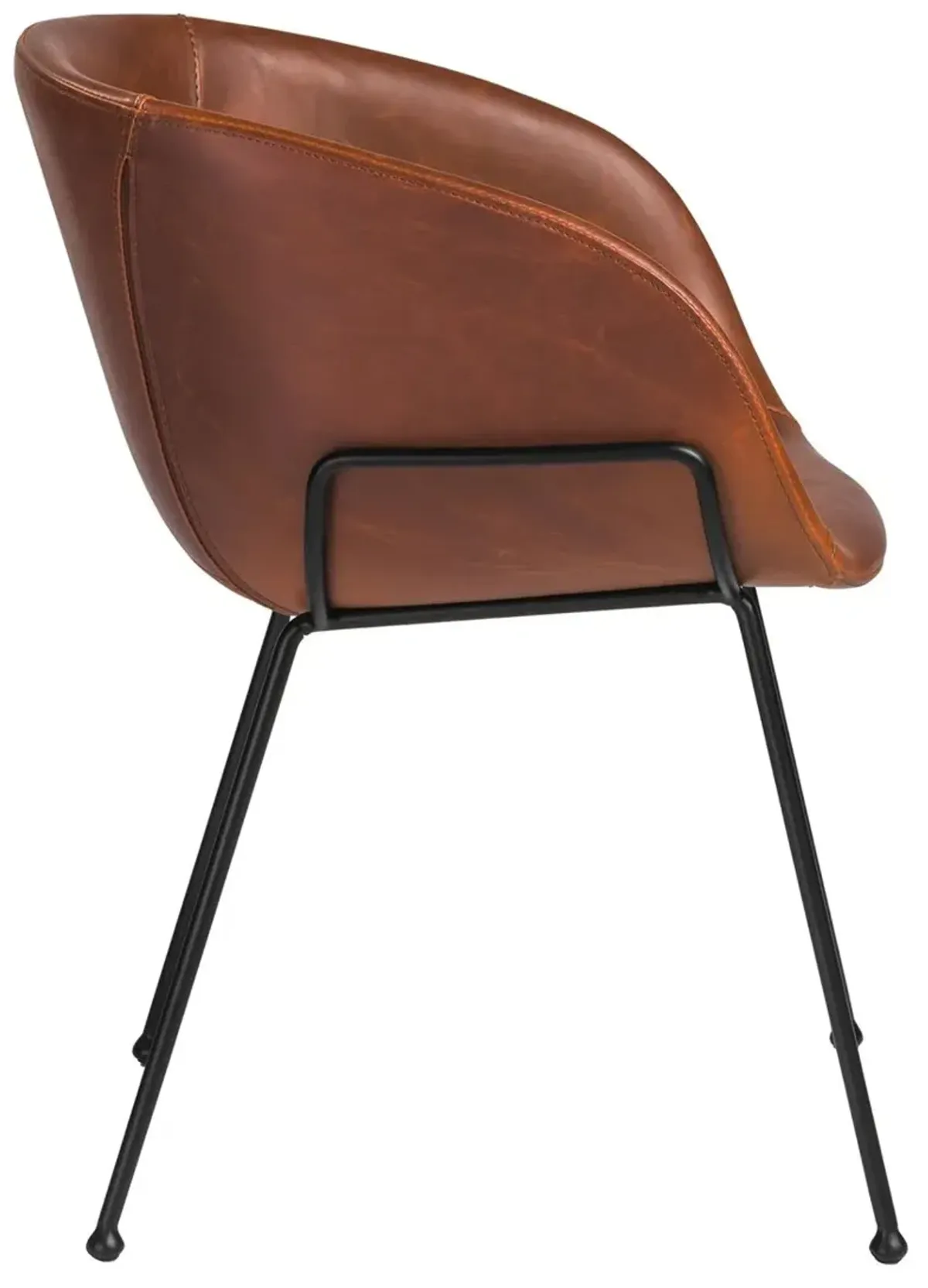 S/2 Andie Armchairs, Dark Brown