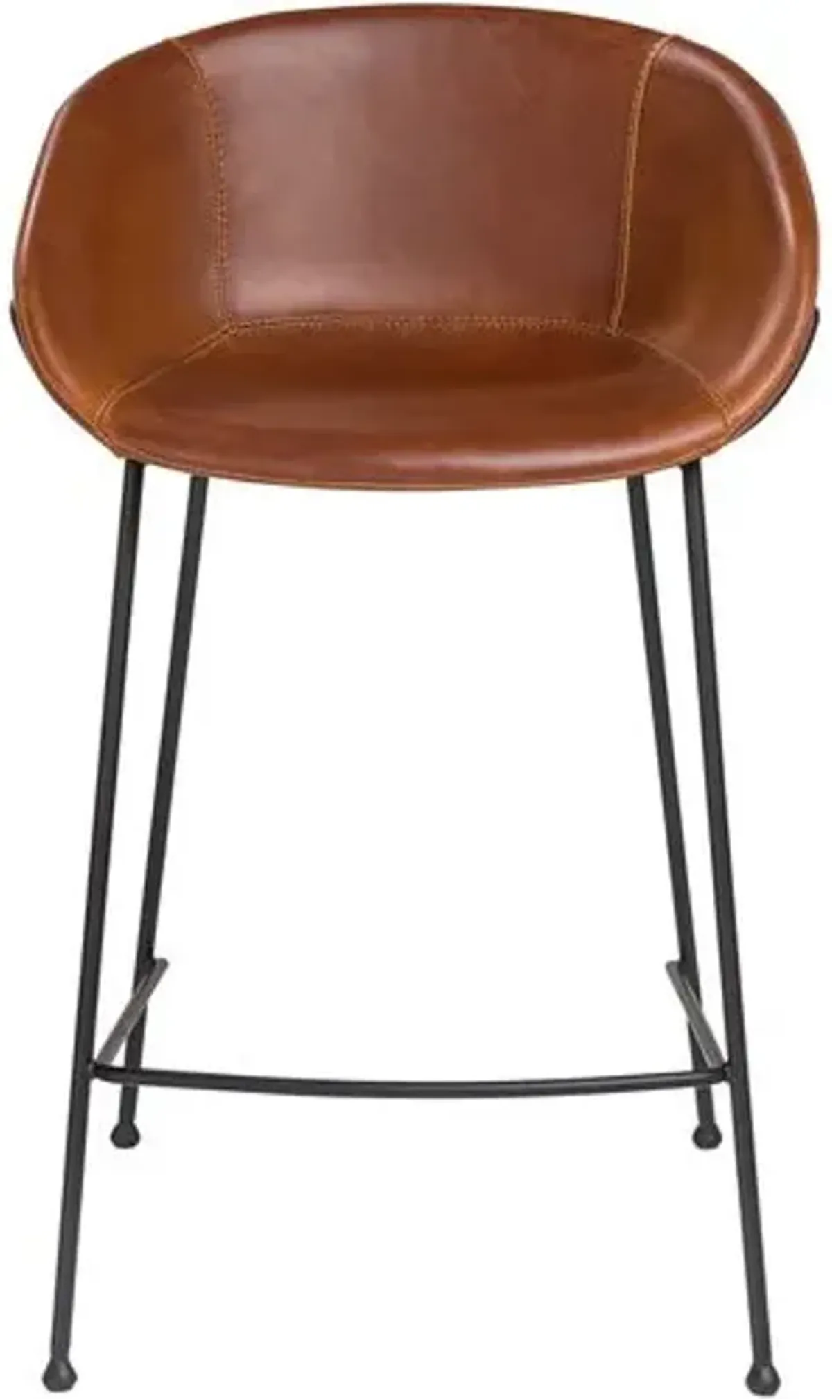 Set of 2 Andie Counter Stools - Dark Brown