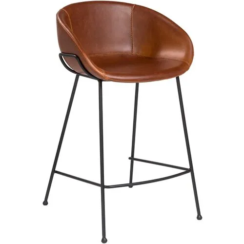 Set of 2 Andie Counter Stools - Dark Brown