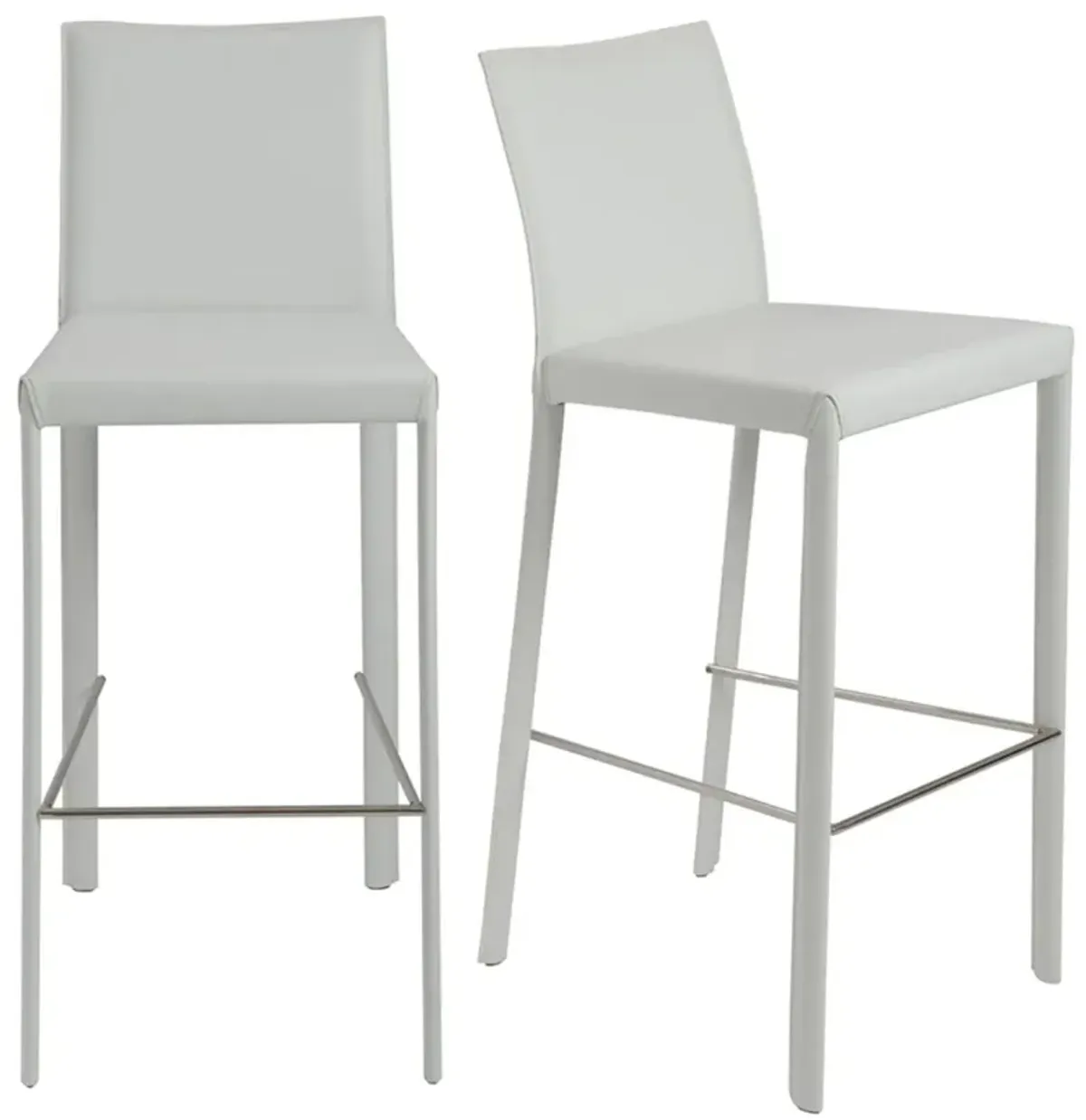 Set of 2 Callen Barstools - White