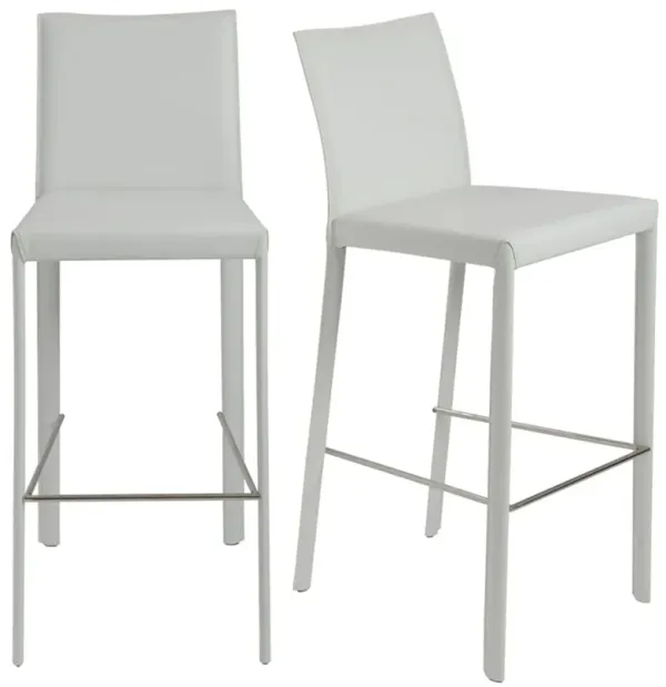 Set of 2 Callen Barstools - White