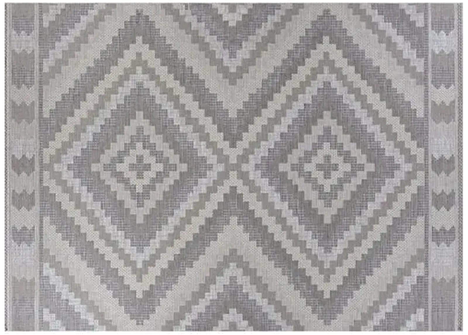 Karan Outdoor Rug - Natural/Taupe - Gray - Gray