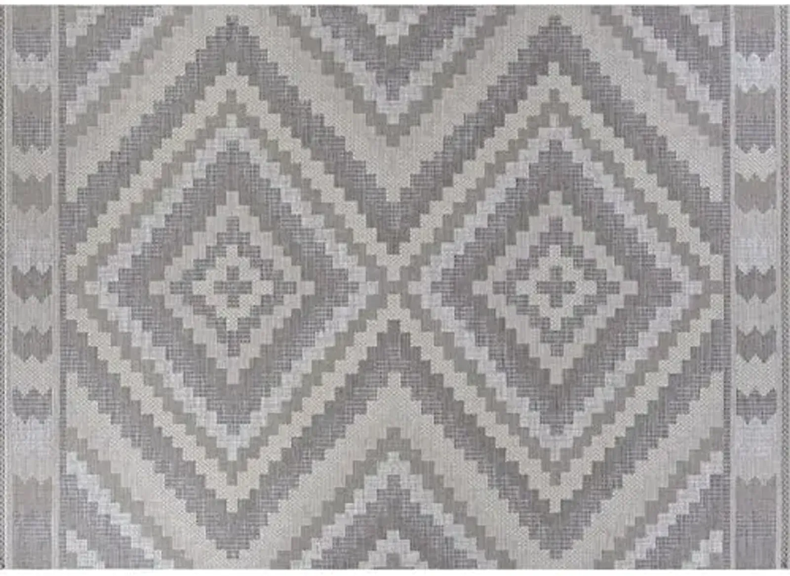 Karan Outdoor Rug - Natural/Taupe - Gray - Gray