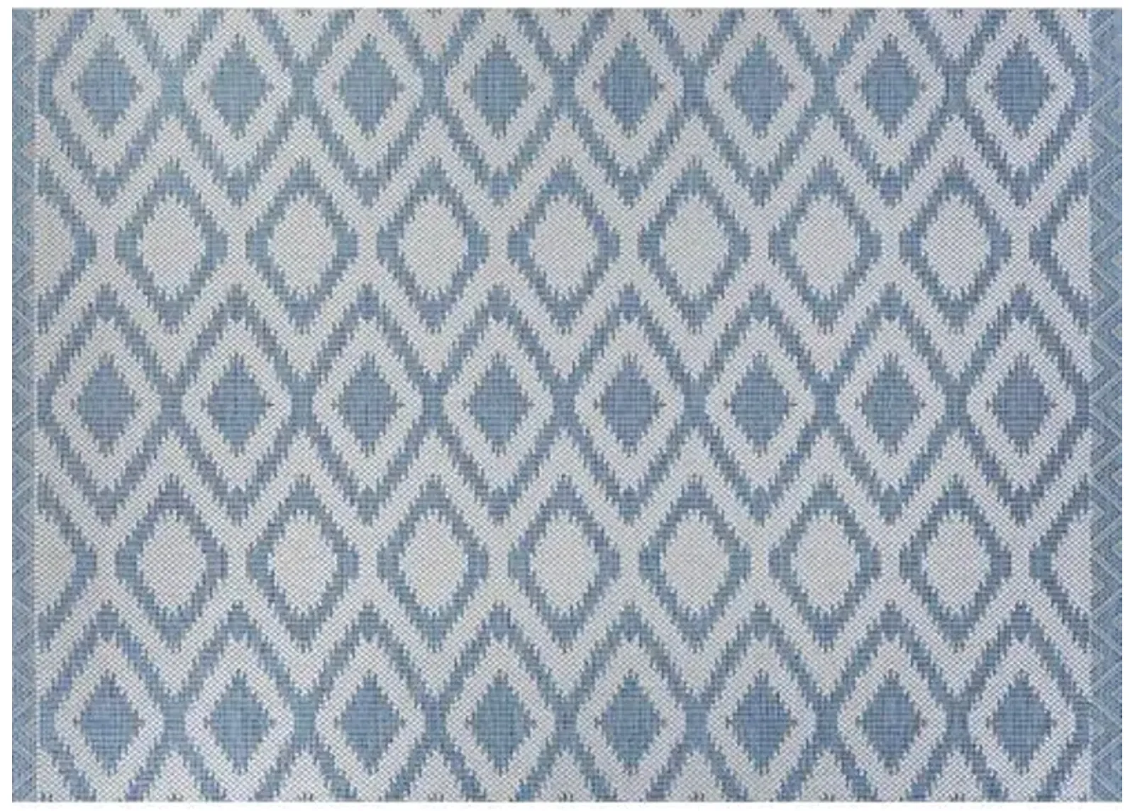 Song Outdoor Rug - Blue/Ivory - Blue