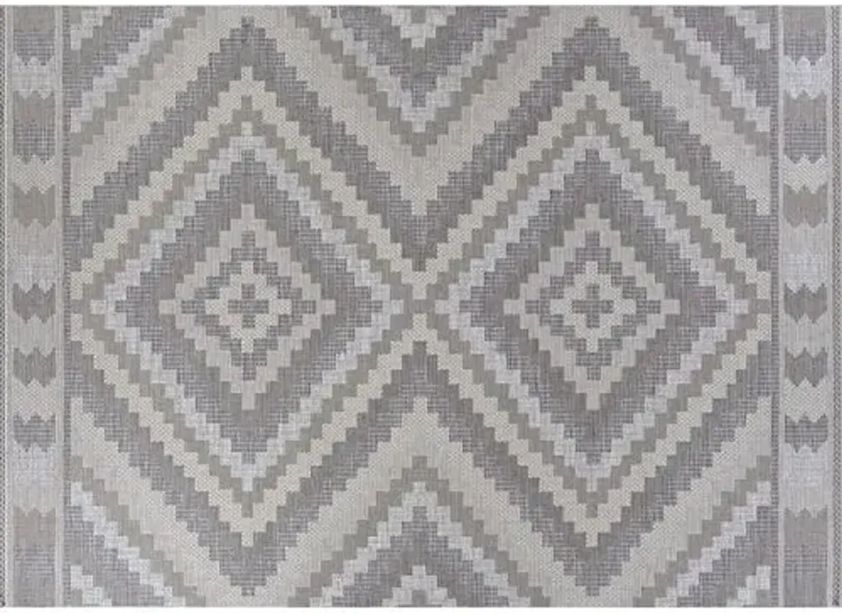 Karan Outdoor Rug - Natural/Taupe - Gray - Gray