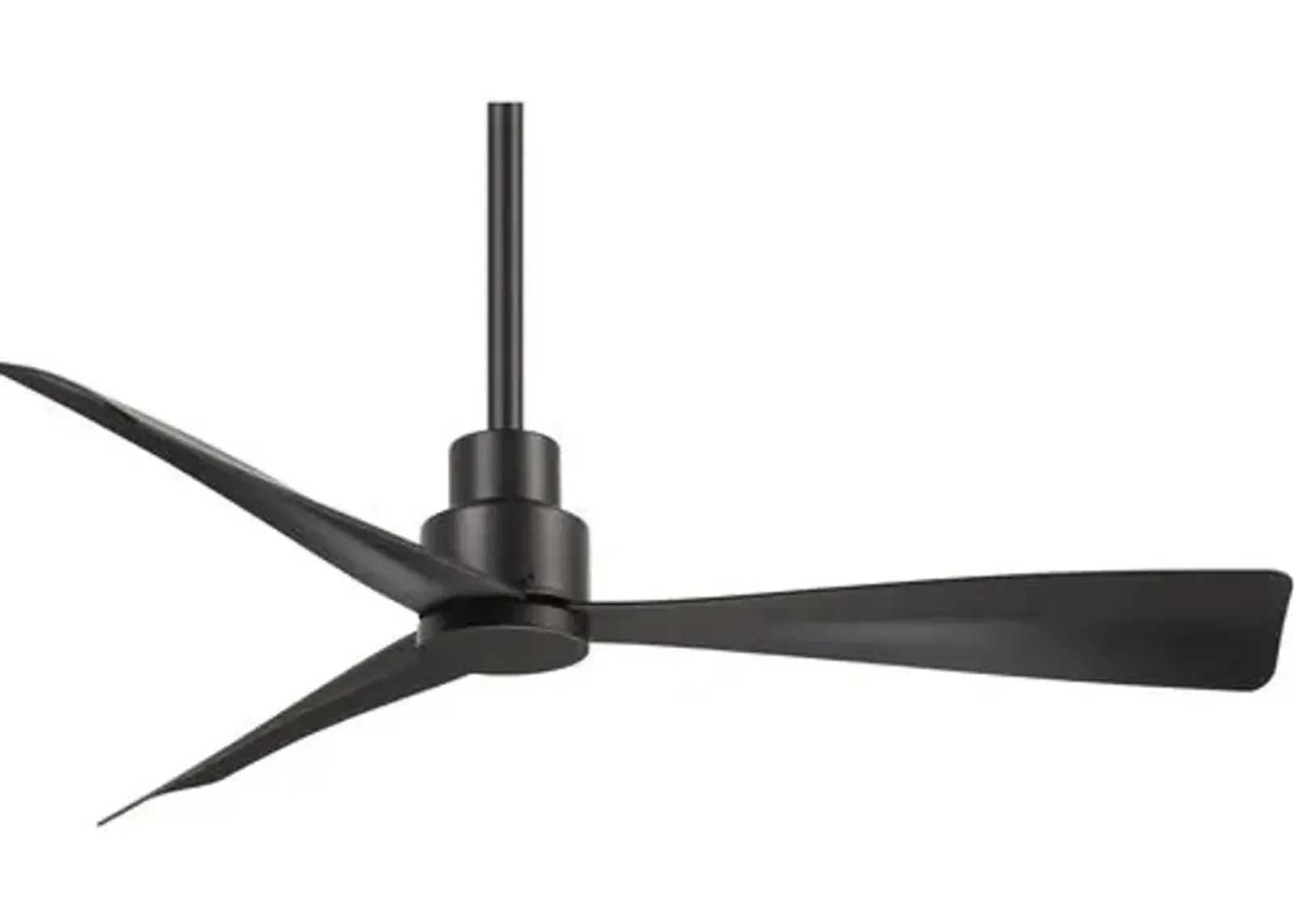 Simple Ceiling Fan - Coal - Black - 3 Blades - 3 Blades, Hardwired, Hand-Held Remote Control