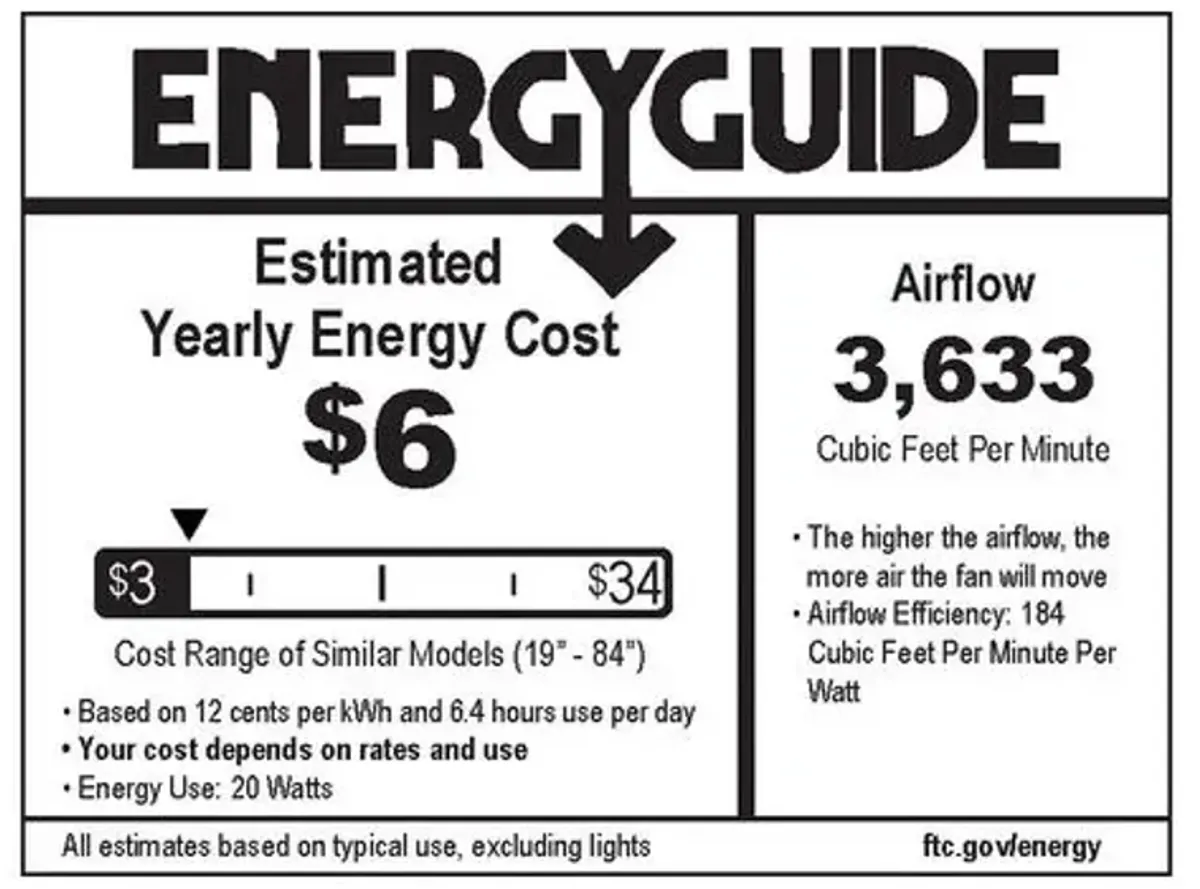 Simple Ceiling Fan - Coal - Black - 3 Blades - 3 Blades, Hardwired, Hand-Held Remote Control