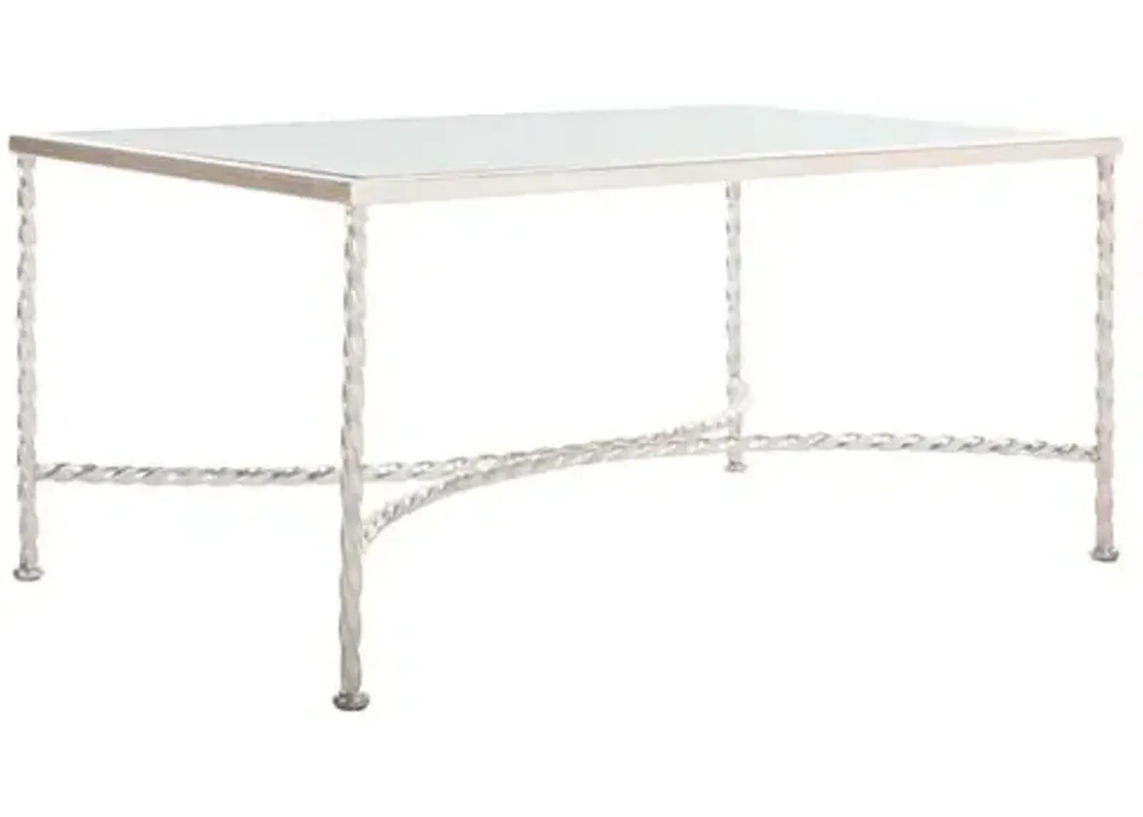 Cayla Coffee Table - Silver Leaf