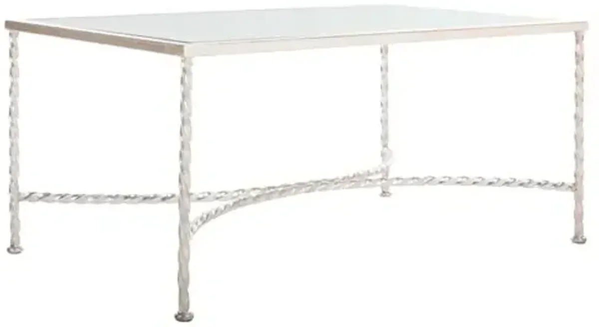 Cayla Coffee Table - Silver Leaf