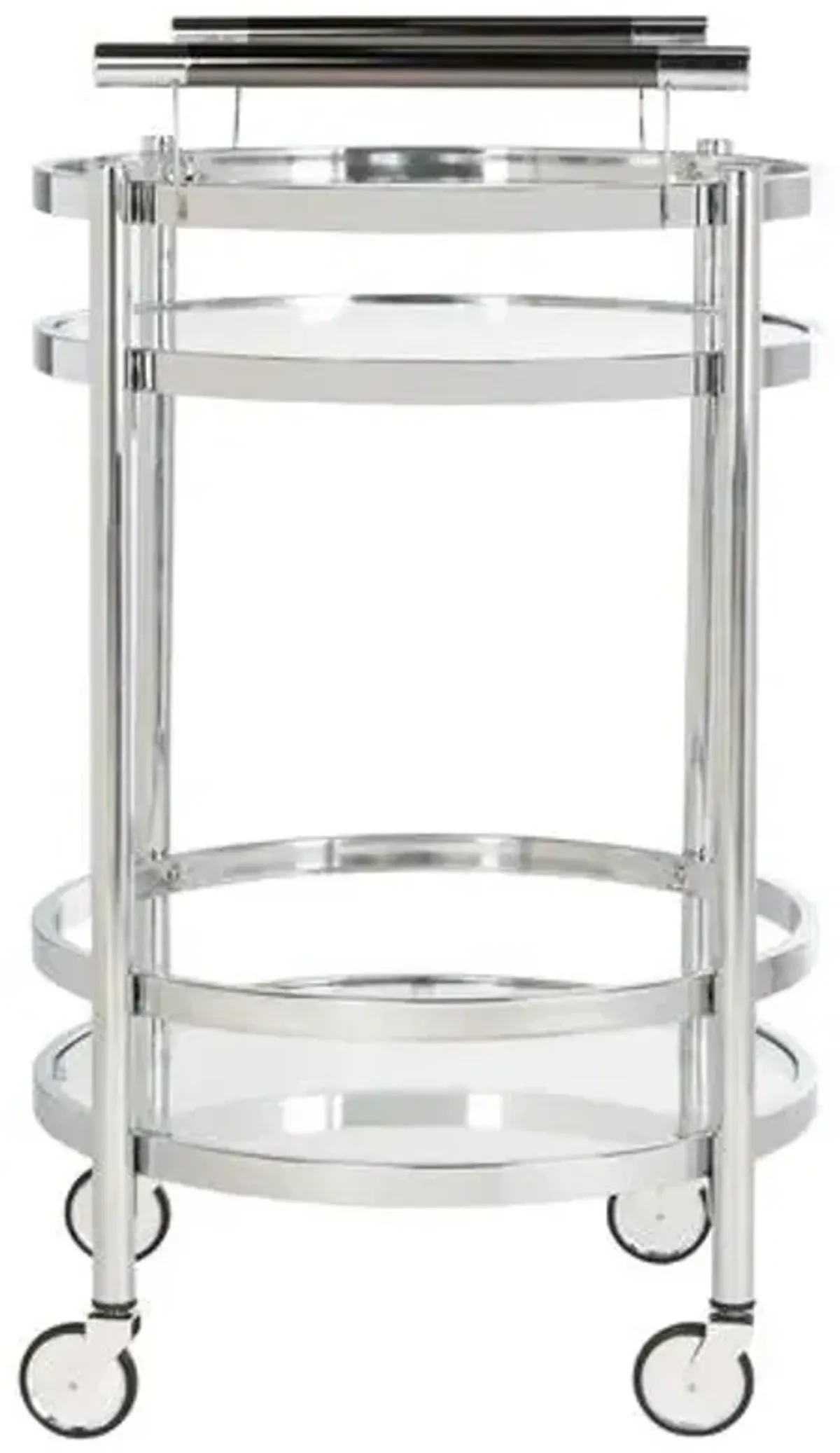 Carrey Bar Cart - Chrome