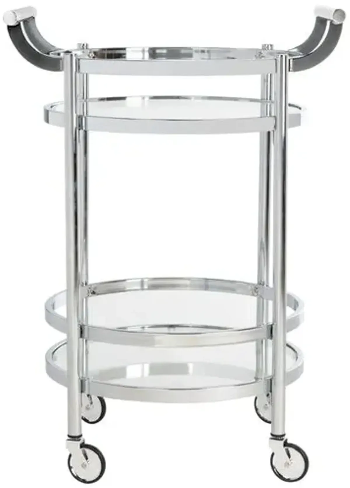 Carrey Bar Cart - Chrome