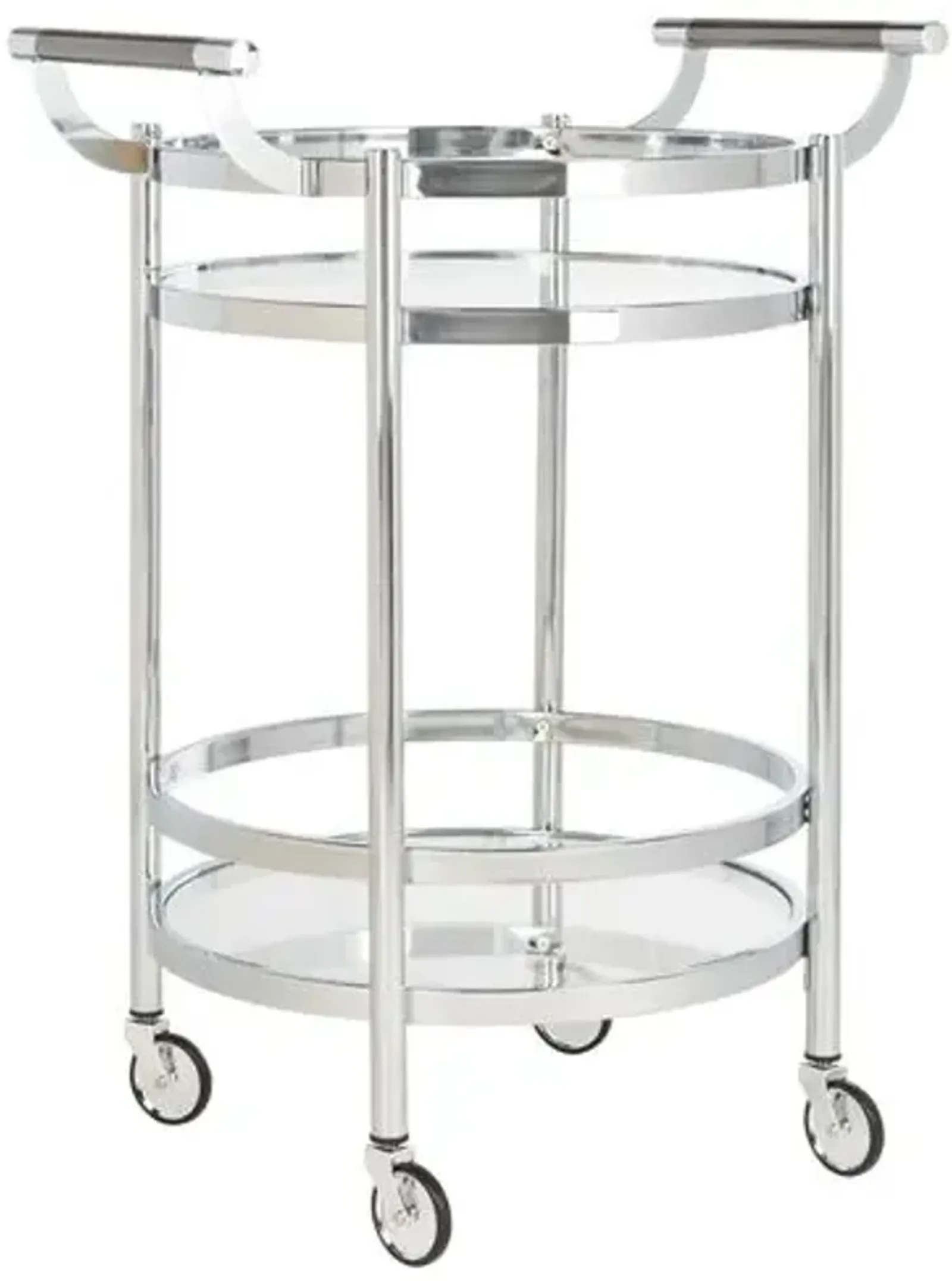 Carrey Bar Cart - Chrome