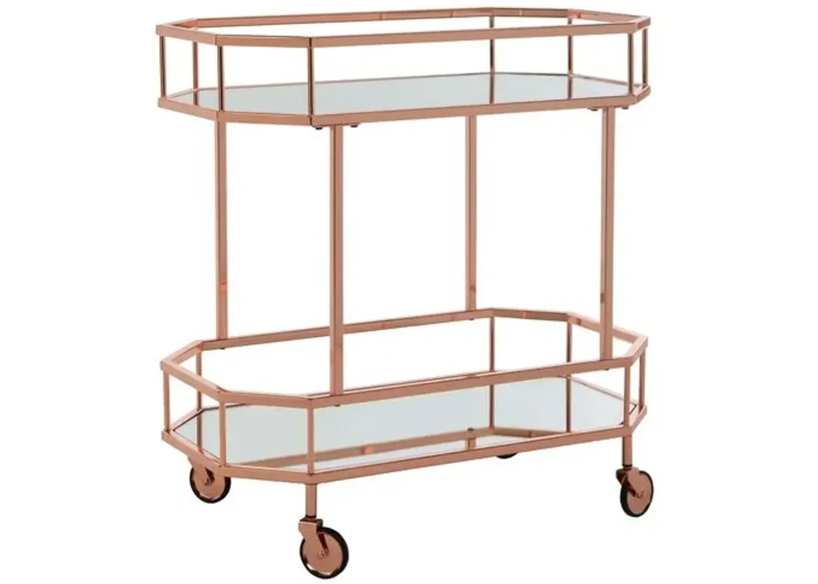 Cava Bar Cart - Rose Gold - Pink