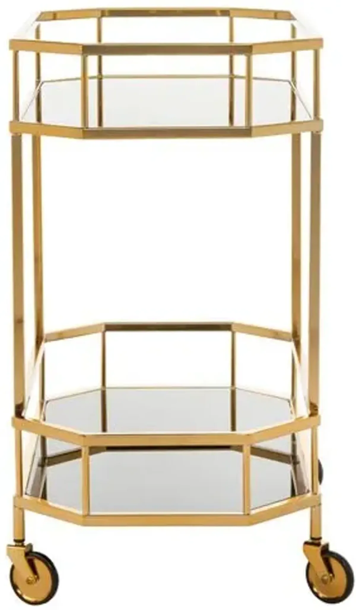 Cava Bar Cart - Brass - Gold