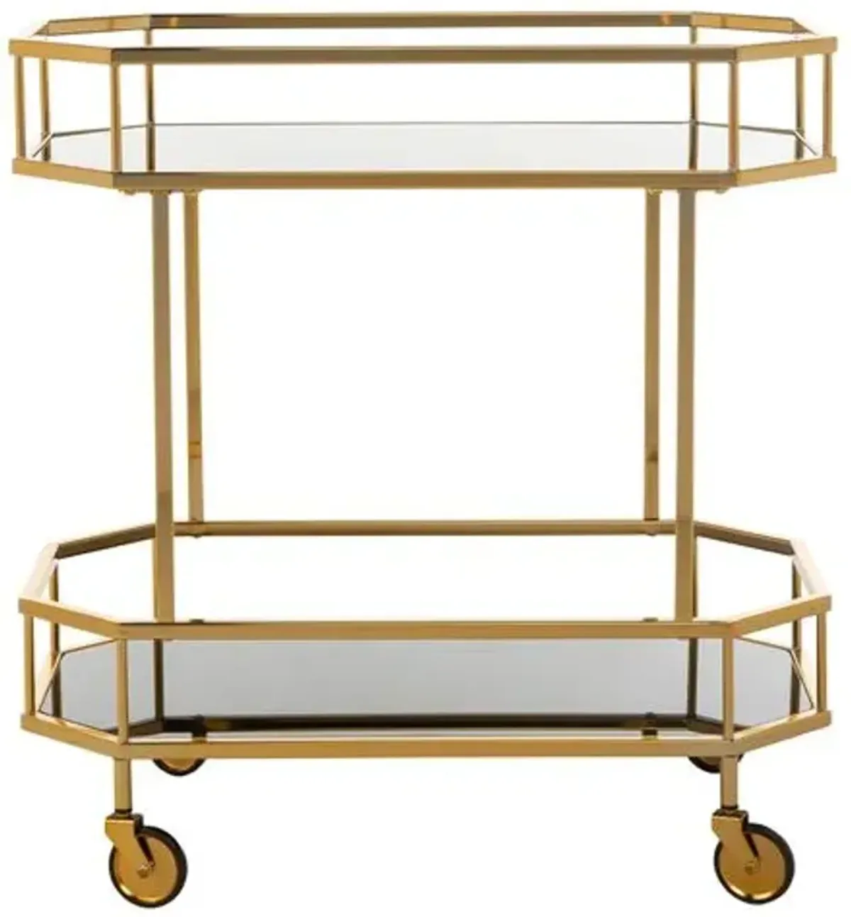 Cava Bar Cart - Brass - Gold