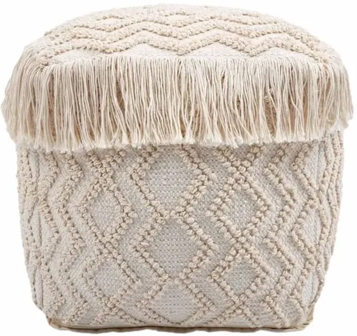 Zoe Pouf - Natural - Beige