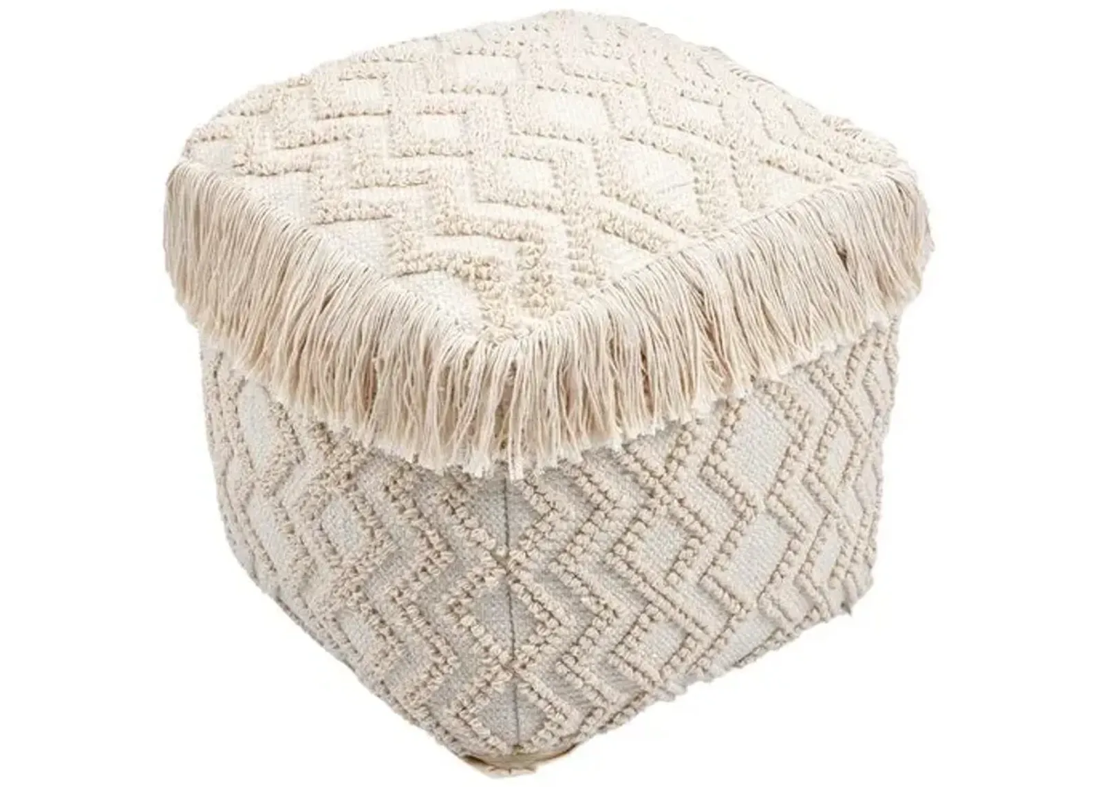 Zoe Pouf - Natural - Beige