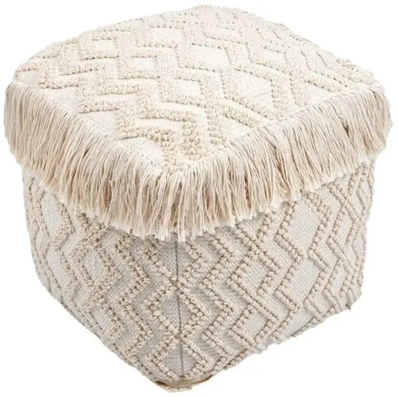 Zoe Pouf - Natural - Beige